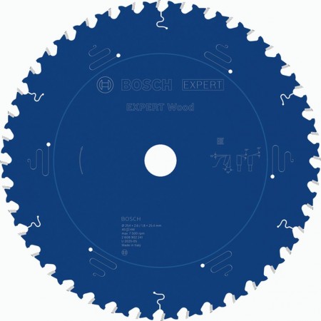 BOSCH Tarcza pilarska EXPERT Wood, 254 × 2,6 / 1,8 × 25,4 mm, T40 2608902241