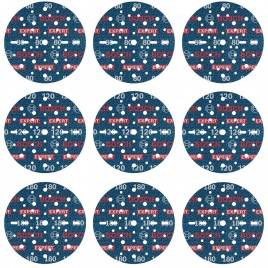 BOSCH EXPERT O780 Foil Sanding Disc Set, 150 mm, G80 (3x); G120 (3x); G180 (3x), 9 pcs