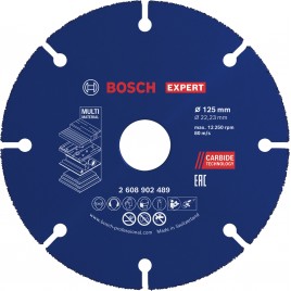 Bosch EXPERT Carbide Multi Wheel Węglikowa tarcza tnąca 125mm, 22,23mm 2608902 Bosch EXPERT Carbide Multi Wheel Węglikowa tarcza tnąca 125mm, 22,23mm 2608902