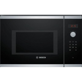 Bosch Seria 4 Kuchenka mikrofalowa do zabudowy 59 x 38 cm Stal szlachetna BFL553MS0