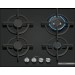 Bosch Serie 6 Płyta gazowa 60 cm Szkło hartowane, Czarny PPH6A6I10