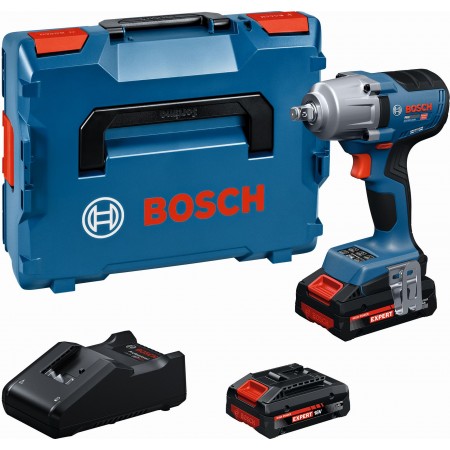 BOSCH GDS18V-450H PROFESSIONAL Akumulatorowe klucze udarowe, 2x4,0Ah, L-BOXX 06019K4202 BOSCH GDS18V-450H PROFESSIONAL Akumulatorowe klucze udarowe, 2x4,0Ah, L-BOXX 06019K4202