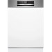Bosch Serie 6 Zmywarka do zabudowy z panelem 60 cm Stal szczotkowana SMI6ECS10E
