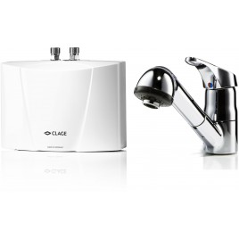 CLAGE M7 EKA Przepływowy podgrzewacz wody - zestaw 6,5 kW 400 V 1500-17226