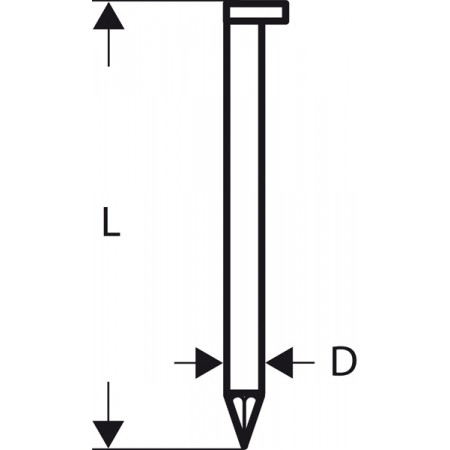 BOSCH Gwóźdź łączony papierem, łeb D, SN34DK 65 2608200001