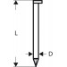 BOSCH Gwóźdź łączony papierem, łeb D, SN34DK 65 2608200001