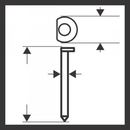 BOSCH Gwóźdź stolarski DA, SK64-34 57G 2608200523