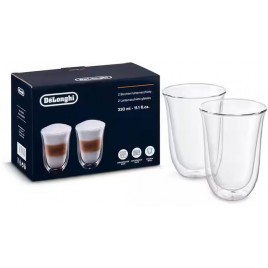 DeLonghi Szklanki do Latte macchiato, 330ml, 2 Szt DLSC312
