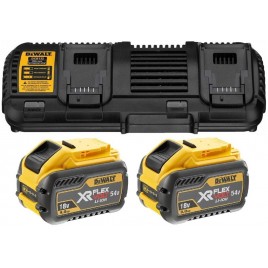 DeWALT DCB132X2 Zestaw XR FlexVolt Ładowarka DCB132 + 54V 2x9,0Ah