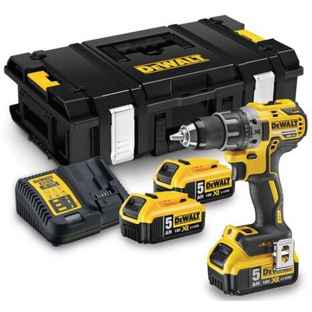 DeWALT DCD791P3K Wiertarko wkrętarka XR (70Nm/18V/3x5,0Ah) Tstak