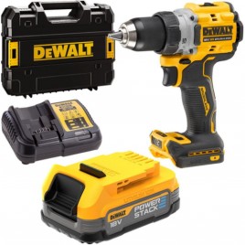 DeWALT DCD800E1T Aku Wiertarka XR (90Nm/18V/1x1,7Ah PowerStack) Tstak