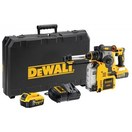 DeWALT DCH275P2 Akumulatorowa młotowiertarka SDS-Plus XR (2,1J/18V/2x5,0Ah) DeWALT DCH275P2 Akumulatorowa młotowiertarka SDS-Plus XR (2,1J/18V/2x5,0Ah)