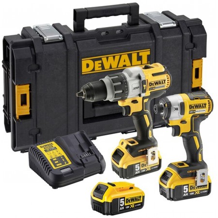 DEWALT DCK276P3 akumulatorowy zestaw Combo DCD996 + DCF887 18V, 3x5,0Ah XR