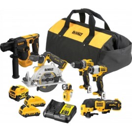 DeWALT DCK611P1D2 Zestaw Combo (DCD701+DCF801+DCS512+DCH072+DCS353+DCL510+1x5,0Ah+2x2,0Ah)
