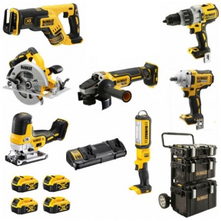 DeWALT DCK856P4 Zestaw narzędzi aku. BRUSHLESS TOUGH SYSTEM 18V XR 4 x 5Ah