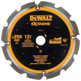 DeWALT DT1474 Tarcza tnąca 250 x 30 mm do włóknocementu 12T