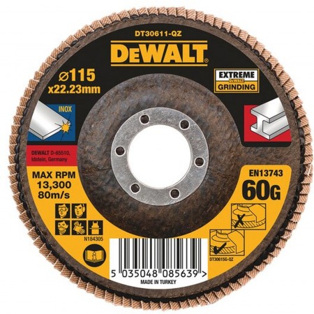 DeWALT DT30611 Tarcza listkowa EXTREME 115mm 60gr DeWALT DT30611 Tarcza listkowa EXTREME 115mm 60gr