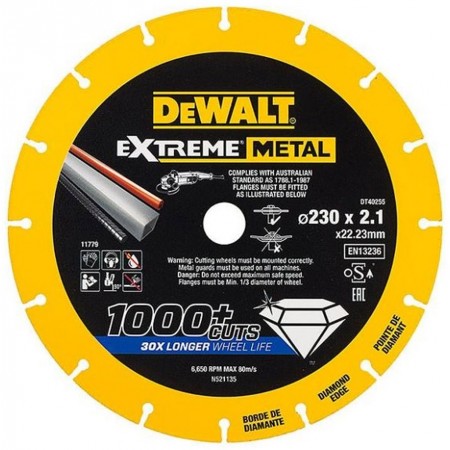 DeWALT DT40253 Tarcza diamantowa do metalu Extreme 150 x 22.2 mm