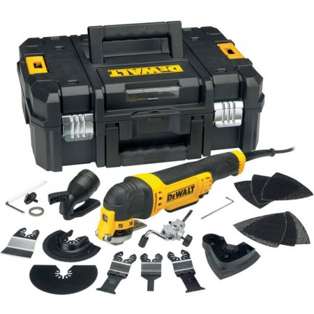 DeWALT DWE315KT Narzędzie wielofunkcyjne 300W + osprzet TSTAK-Box II DeWALT DWE315KT Narzędzie wielofunkcyjne 300W + osprzet TSTAK-Box II