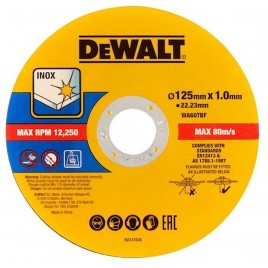 DeWALT DT20598 Standardowa tarcza tnąca 125 x1 x 22,2mm 50 szt