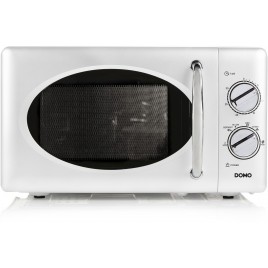 DOMO Kuchenka mikrofalowa retro 900W, biała DO3125