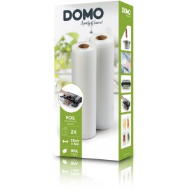 DOMO Folia szeroka do zgrzewarki próżniowej 28 cm, 6 m ( 2 Szt.) DO327L-ROL28