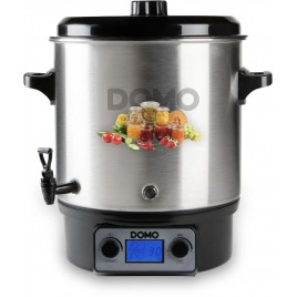 DOMO Garnek do pasteryzacji, stal nierdzewna z LCD - 2 otwory- plastikowy kranik DO42328PC