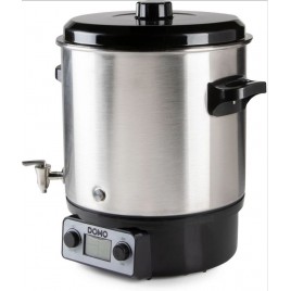 DOMO Garnek do pasteryzacji,stal nierdz. z LCD-2 otwory-kranik inox (27l /2000W) DO42329PC