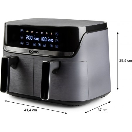 DOMO Podwójna frytkownica beztłuszczowa 4+4 l DO552FR DOMO Podwójna frytkownica beztłuszczowa 4+4 l DO552FR