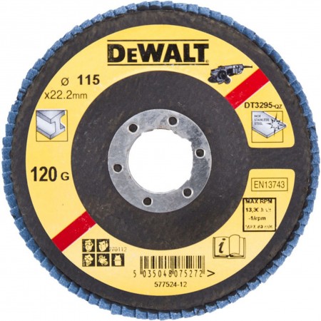 DeWALT DT3292 Ściernica Listkowa 115x22,2mm Gr.36 Płaska DeWALT DT3292 Ściernica Listkowa 115x22,2mm Gr.36 Płaska