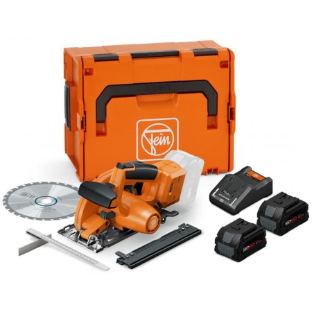 FEIN F-IRON Cut 57 AS Set Kompaktowa akumulatorowa ręczna pilarka (18V/2x8,0Ah) L-Boxx