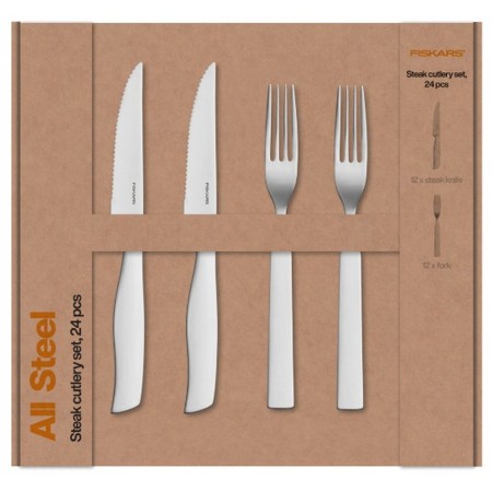 Fiskars Zestaw sztućców do steków 24szt 1071625