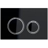 Geberit Sigma21 przycisk spłukujący, czarne szkło / błyszczący chrom 115.884.SJ.1