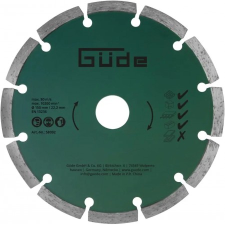 GÜDE Tarcza diamentowa 150 mm do frezarki do rowków MD 1700 58092