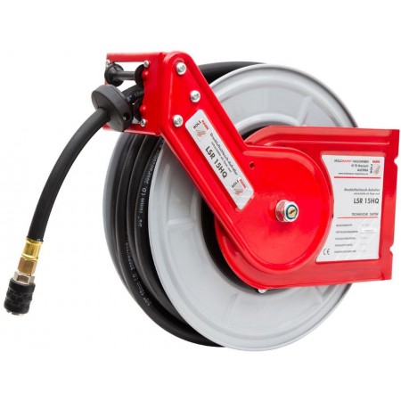 HOLZMANN Bęben na wąż pneumatyczny z samozwijającym się wężem 15 m LSR15HQ HOLZMANN Bęben na wąż pneumatyczny z samozwijającym się wężem 15 m LSR15HQ