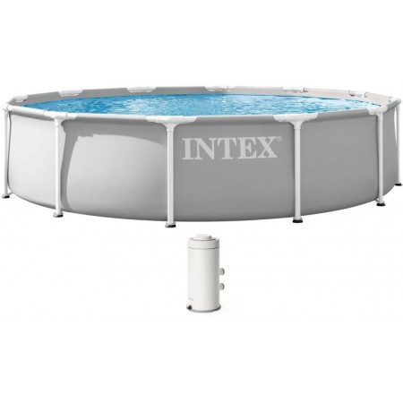 INTEX PRISM FRAME Okrągły basen 366 × 76 cm z filtrem kartuszowym 220–240V 26712ND INTEX PRISM FRAME Okrągły basen 366 × 76 cm z filtrem kartuszowym 220–240V 26712ND