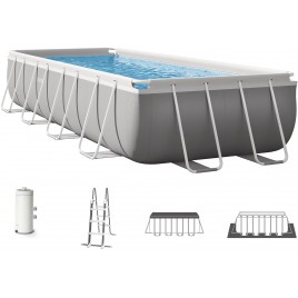 INTEX PRISM FRAME Basen prostokątny 488 × 244 × 107 cm z filtracją 220–240V 26792NP INTEX PRISM FRAME Basen prostokątny 488 × 244 × 107 cm z filtracją 220–240V 26792NP