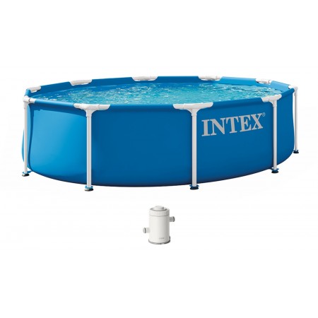 INTEX METAL FRAME Basen 305 × 76 cm z filtracją 220–240V 28202ND INTEX METAL FRAME Basen 305 × 76 cm z filtracją 220–240V 28202ND