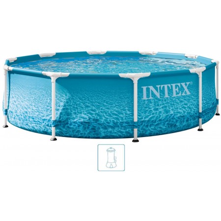 INTEX METAL FRAME BEACHSIDE Basen 305 × 76 cm z filtracją 220–240V 28208NP INTEX METAL FRAME BEACHSIDE Basen 305 × 76 cm z filtracją 220–240V 28208NP