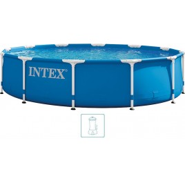 INTEX METAL FRAME Basen 366 x 76 cm z pompą filtrującą 12 V 28212GN INTEX METAL FRAME Basen 366 x 76 cm z pompą filtrującą 12 V 28212GN
