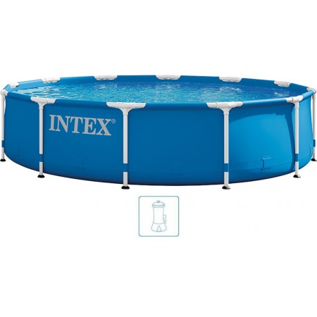 INTEX METAL FRAME Basen 366 x 76 cm z pompą filtrującą 12 V 28212GN INTEX METAL FRAME Basen 366 x 76 cm z pompą filtrującą 12 V 28212GN