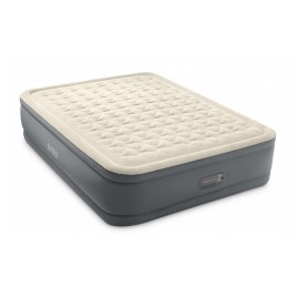 INTEX QUEEN PREMAIRE II Materac welurowy z wbudowaną pompką 152 x 203 x 46 cm 64926