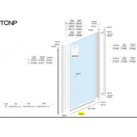 ROLTECHNIK listwa brodzikowa, chromowana, zaokrąglona M6609