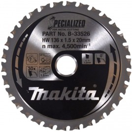 Makita B-33526 Tazcza tnąca, metal 136mmx20mmx30T