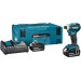 Makita DTD172RTJ Akum. wkrętarka udarowa 1/4" Li-ion LXT (2x18V/5,0Ah) Makpac