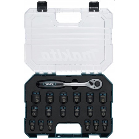 Makita E-30069 Zestaw nasadek Impact Black 1/2", 19 elementów w walizce