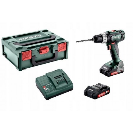 Metabo BS 18 L Wiertarko-wkrętarka akumulatorowa (18 V/2 x 2,0 Ah) MetaBox 145 - 602321500