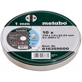 Metabo 10 tarcz tnących SP 125x1,0x22,23 Inox, TF 41 616359000