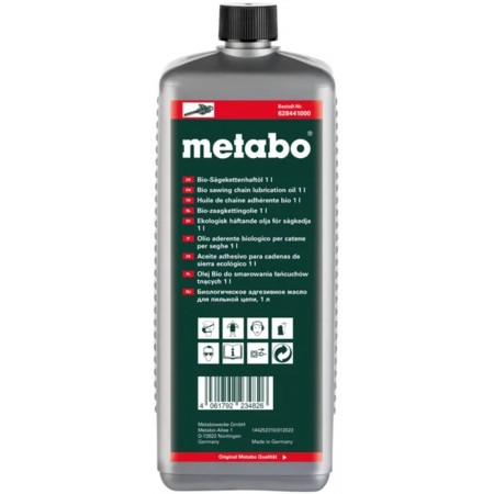 Metabo Olej Bio do smarowania łańcuchów tnących 1 l 628441000 Metabo Olej Bio do smarowania łańcuchów tnących 1 l 628441000