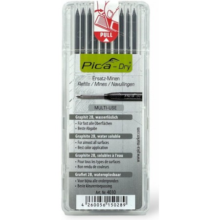 Pica-Dry Wymienne grafity (10 szt)., czarne, 4030